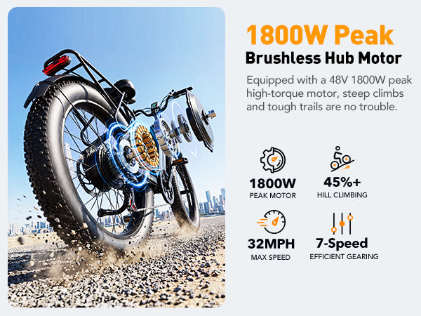 48V 1800W Peak Motor
