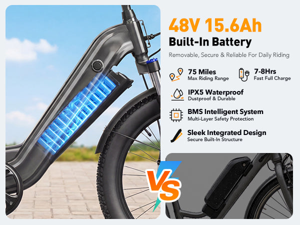 48V 15.6Ah 748.8Wh Battery